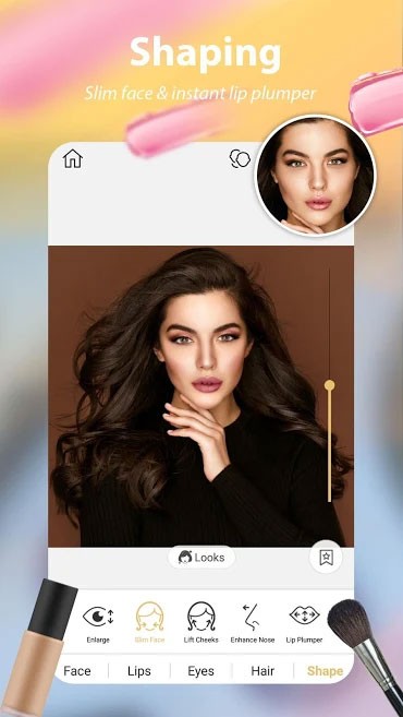 Perfect365 cung cấp nhiều công cụ làm đẹp và makeup