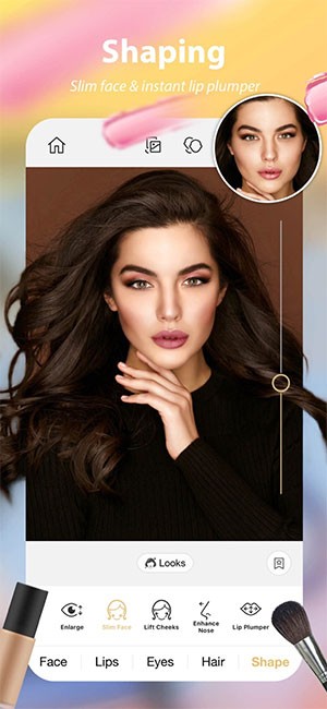 Tạo hình cho mặt, môi và nhiều chi tiết khác với Perfect 365