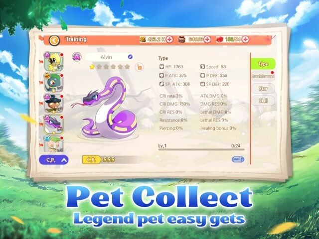Thu thập thú của bạn và huấn luyện chúng trở nên mạnh mẽ