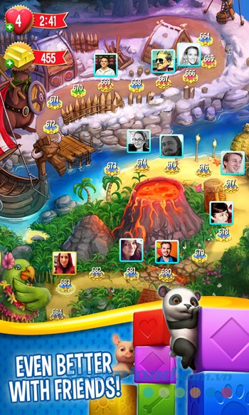 Thách đấu bạn bè trong Pet Rescue Saga cho Android