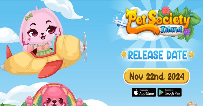 Game Pet Society Island được dự kiến phát hành vào 22/11/2024