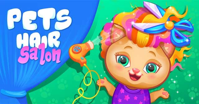 Tạo cho thú cưng những kiểu tóc sành điệu trong game Pets Hair Salon cho Android