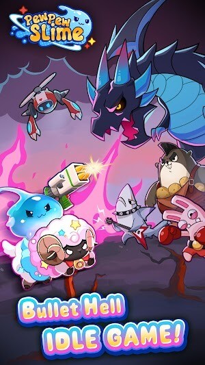 Pew Pew Slime là game RPG nhàn rỗi bắn súng bullet-hell