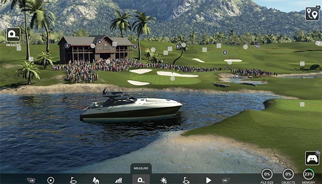 Thiết kế sân golf với hàng nghìn tùy chọn từ công cụ Course Designer