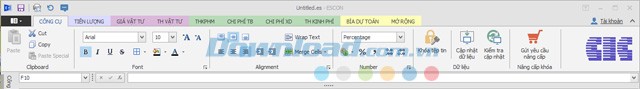Phần mềm dự toán Escon