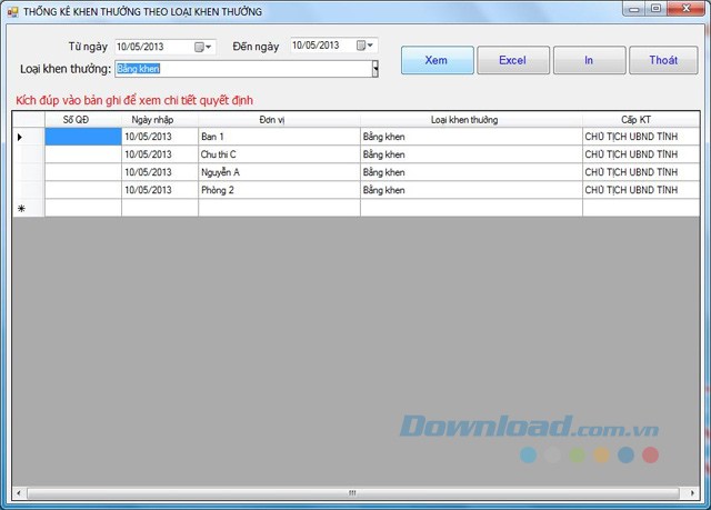 Báo cáo thống kê