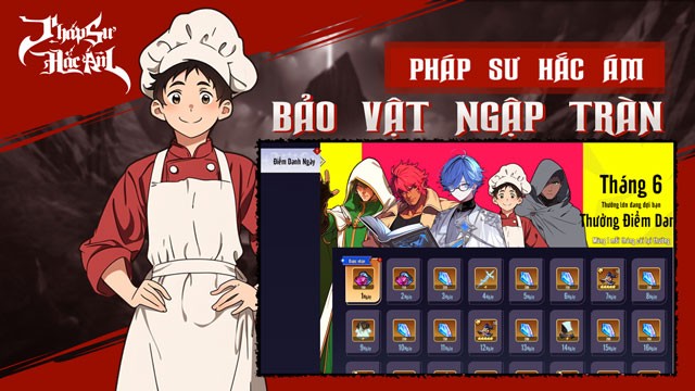 Tính năng AFK giúp thu thập và tích lũy các loại tài nguyên liên tục