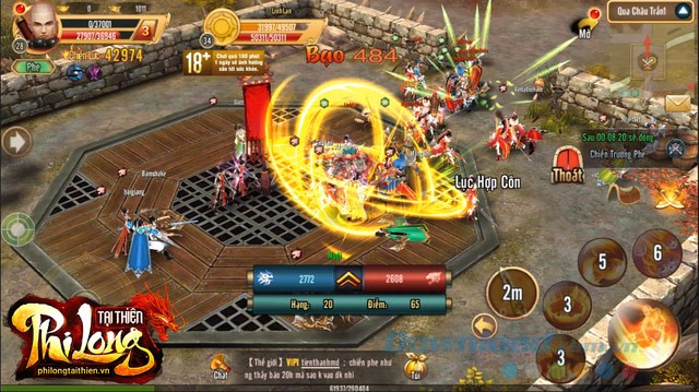 Giao diện game Phi Long Tại Thiên