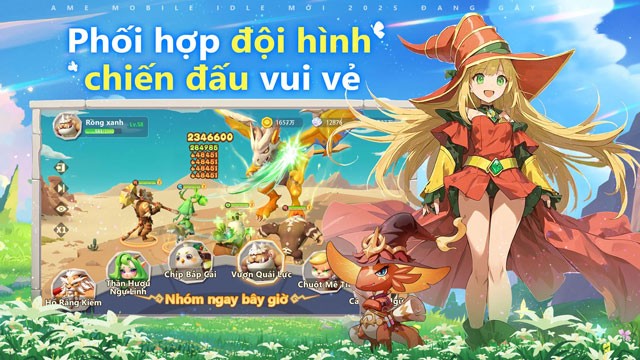 Phối hợp đội hình chiến đấu vui vẻ