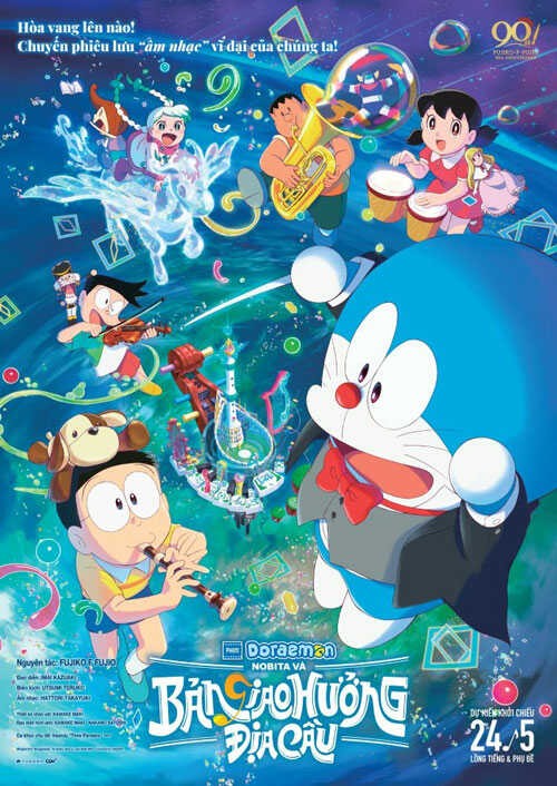 Poster Phim điện ảnh Doraemon: Nobita và bản giao hưởng Địa Cầu