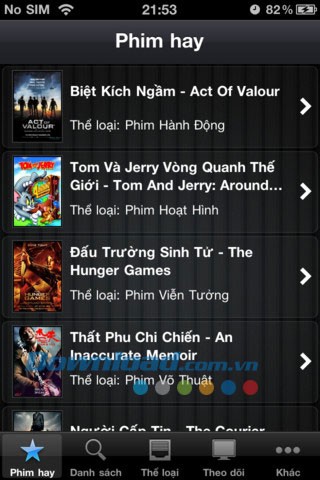 Phim điện ảnh for iOS