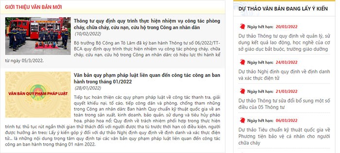 Văn bản mới trên kênh Phổ biến giáo dục pháp luật