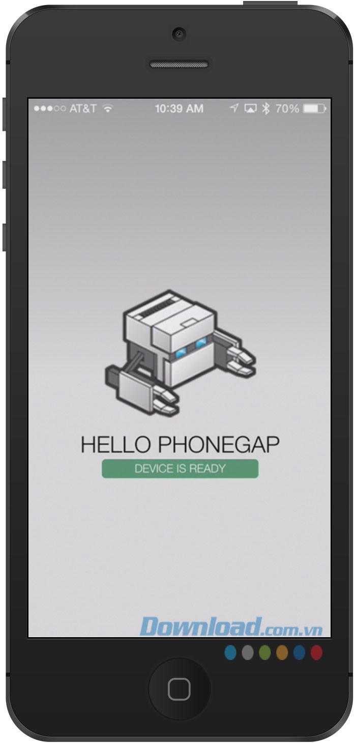 Đoạn văn bản đã thay đổi trong PhoneGap