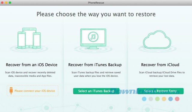 Khôi phục dữ liệu đã mất trên iOS bằng máy tính Mac
