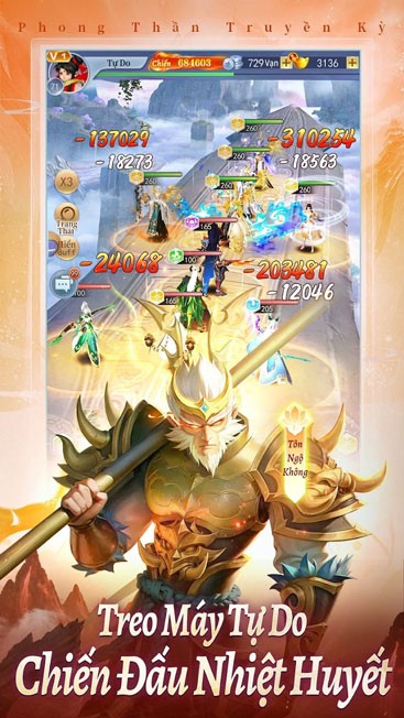 Treo máy tự do chiến đấu