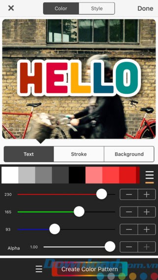 Điều chỉnh màu sắc