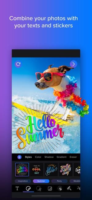 Thêm chữ và nhãn dán vào ảnh