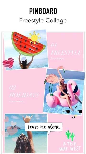 Photo Collage Maker cho Android hỗ trợ ghim bảng