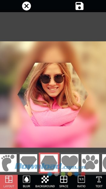 Photo Editor Collage Maker Pro đa dạng các kiểu layout