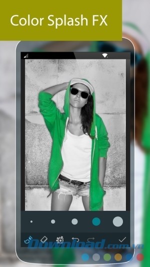 Photo Studio Pro cho Android có hiệu ứng tách màu, xóa phông