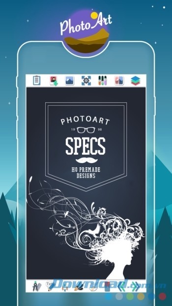 Tùy biến bản thiết kế PhotoArt theo ý thích