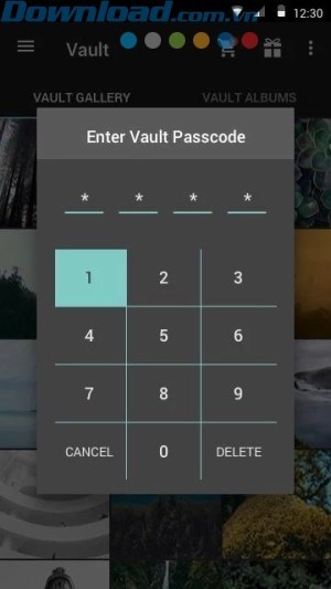 Bảo vệ kho ảnh bằng mật khẩu