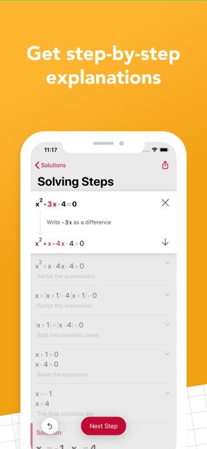 Photo Math diễn giải bài toán theo từng bước