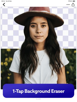 1 chạm để xóa nền ảnh