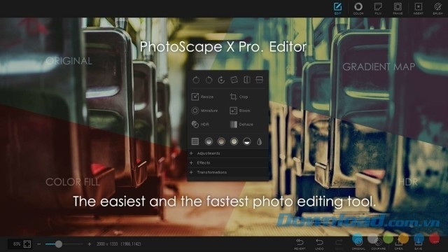 PhotoScape X là công cụ chỉnh sửa ảnh nhanh chóng và dễ dàng nhất