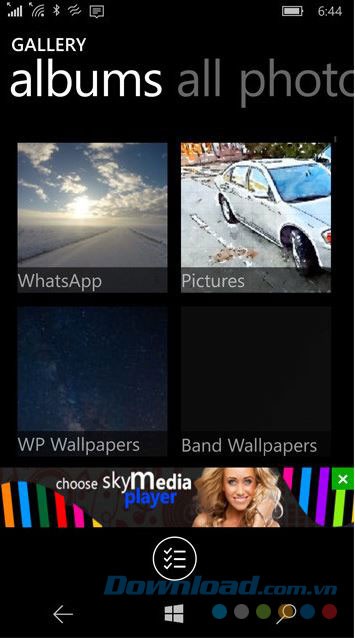 Lưu ảnh vào thiết bị hoặc chia sẻ