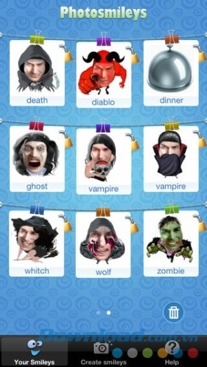 Gán nhiều khuôn mặt ngộ nghĩnh cho bức ảnh