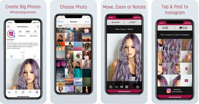 Photo Split giúp chia ảnh của bạn thành các lưới và đăng chúng trực tiếp lên Instagram