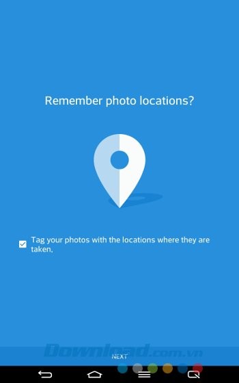 Sử dụng vị trí khi chụp ảnh với phoTWO