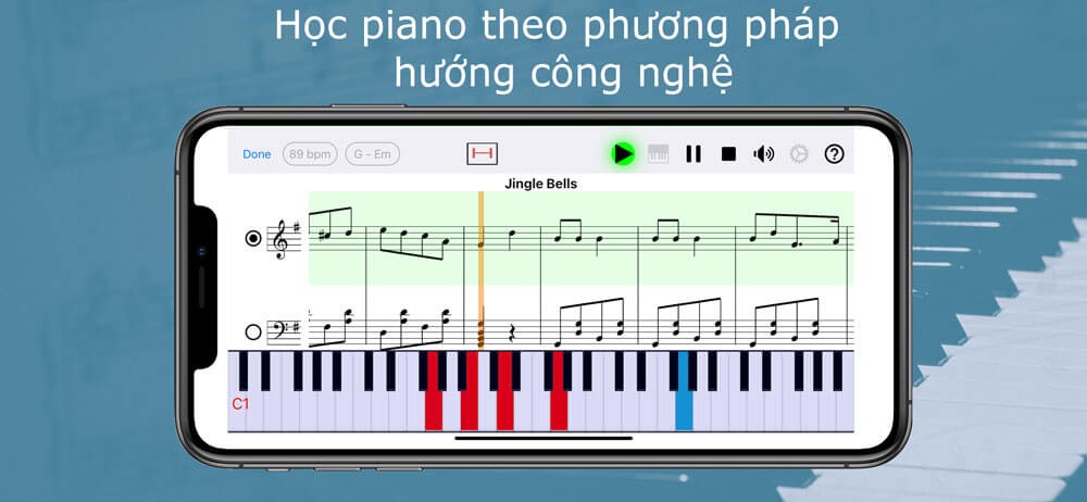 Ứng dụng học Piano theo phương pháp hướng công nghệ