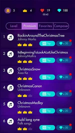 Game cung cấp nhiều bản nhạc cổ điển cũng như âm nhạc đương đại