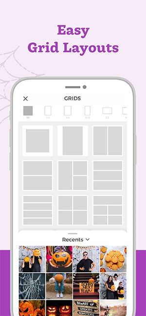 Layout phong phú trong Pic Collage