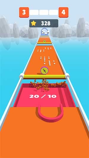 Đổ số lượng bóng theo yêu cầu vào hố