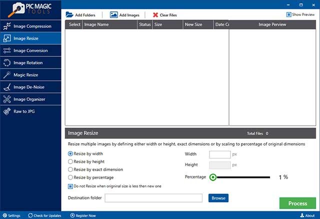 Pic Magic Tools có giao diện rất dễ sử dụng và thân thiện với người dùng