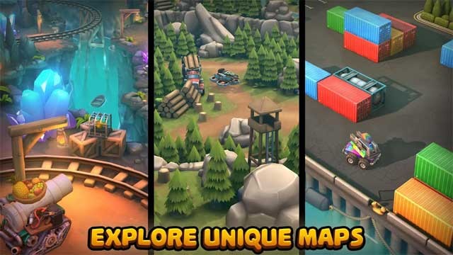Khám phá những bản đồ độc đáo trong game Pico Tanks: Multiplayer Mayhem