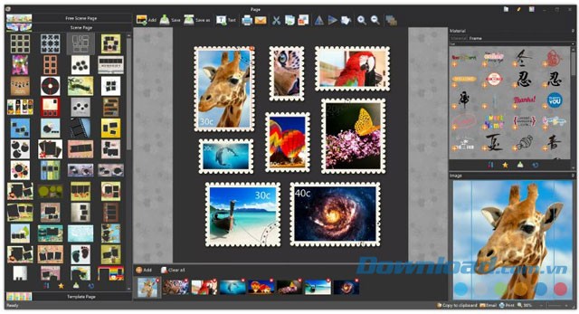 Sử dụng khung ảnh bắt mắt của ứng dụng chỉnh sửa ảnh miễn phí Picosmos Tools cho máy tính