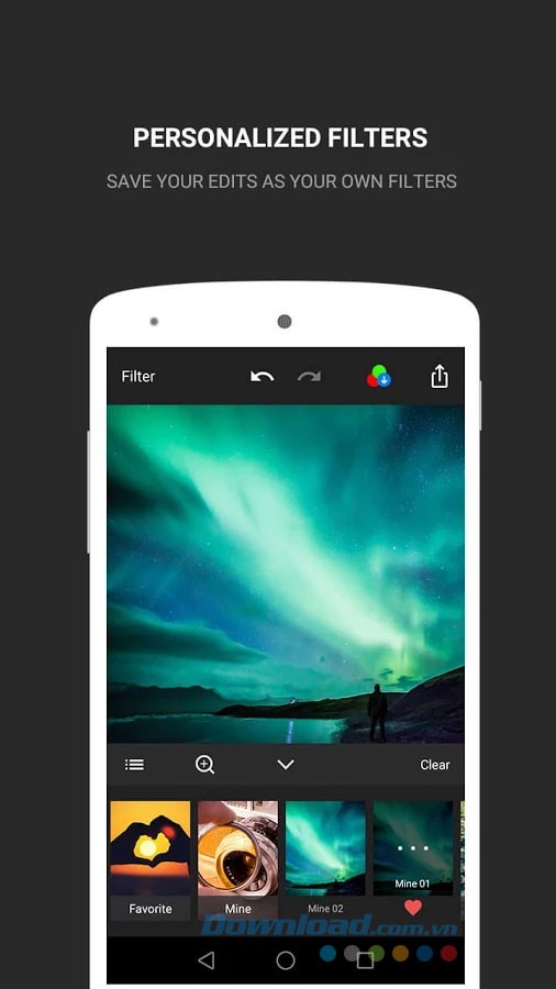 Khả năng tùy chỉnh bộ lọc cá nhân