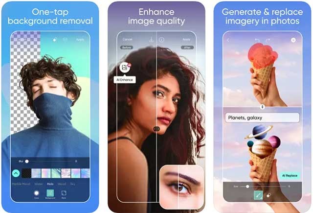 Chỉnh sửa ảnh tự chụp bằng công cụ thay đổi màu tóc, nhãn dán trang điểm,...