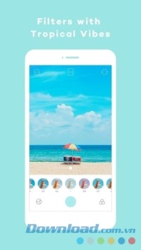 Pictail - BlueHawaii cho Android thổi màu nhiệt đới vào ảnh