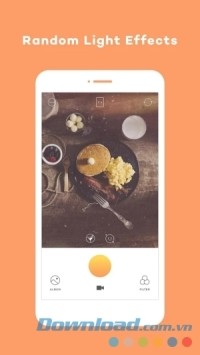 Pictail - RETRO cho Android áp dụng hiệu ứng ánh sáng ngẫu nhiên