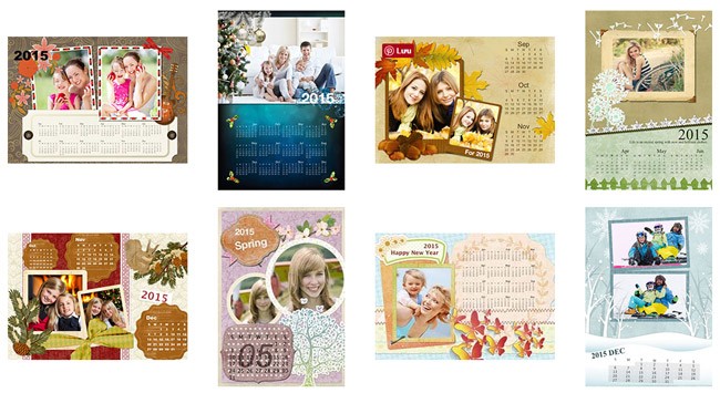 Kho mẫu lịch tuyệt đẹp của Picture Collage Maker Pro