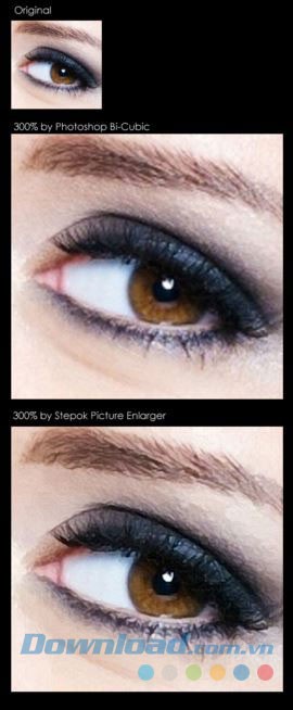 Phóng to ảnh cho chất lượng cao