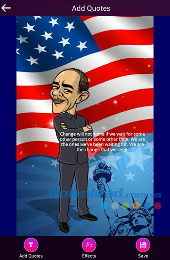 Cách tạo quote ảnh từ trích dẫn của người nổi tiếng