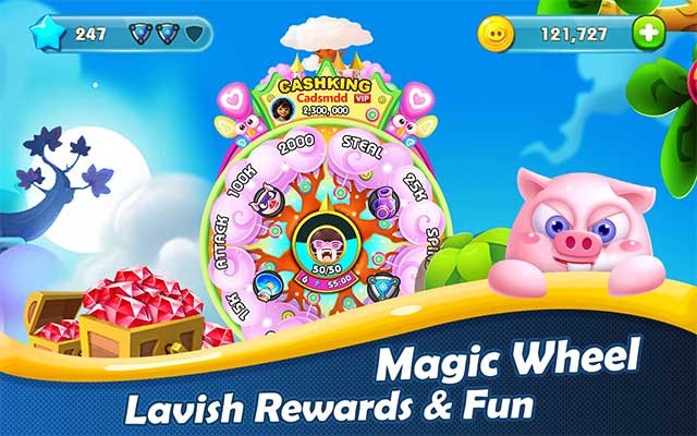 Đồ họa trong game vui Piggy Boom được thiết kế dễ thương và đầy màu sắc