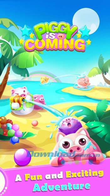 Giao diện chơi Piggy is Coming trên Android