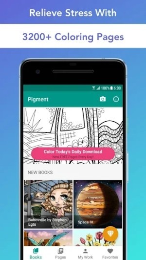 Pigment có hơn 3200 bức tranh đa dạng cho người dùng lựa chọn